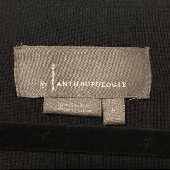 Anthropologie Aleksa Burnout Black Velvet Top Size L EUC - Picture 7 of 8